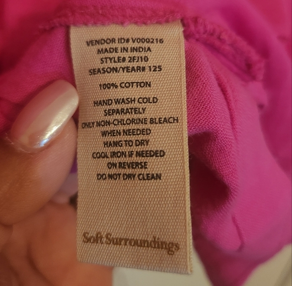 NWOT SOFT SURROUNDINGS PINK ESCAMBIA GAUZE TUNIC SHIRT SZ 3X - Picture 12 of 12